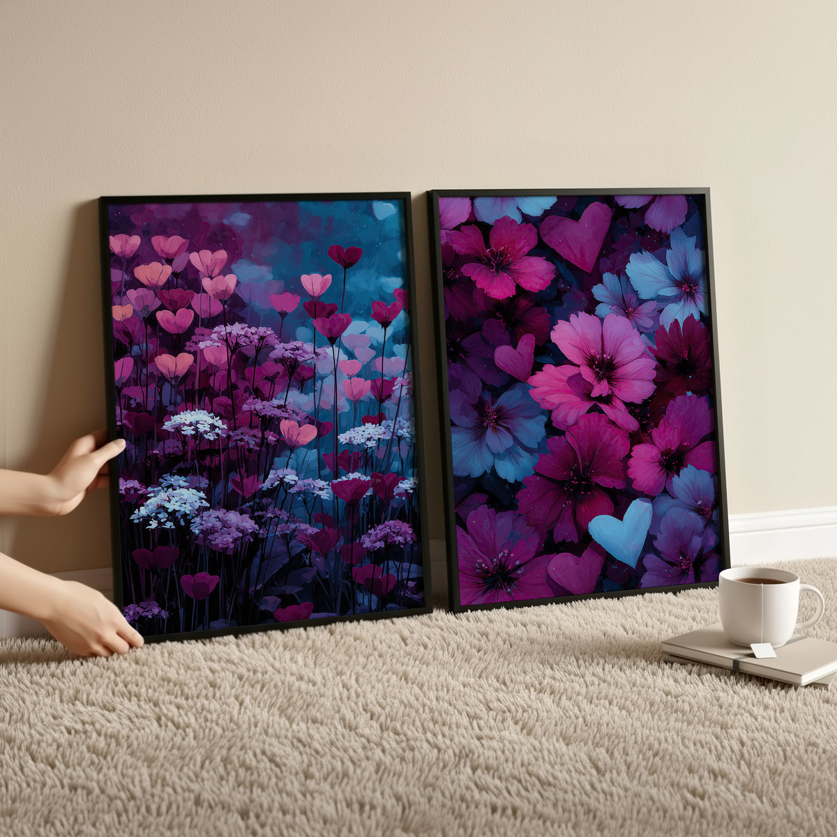Velvet Garden | Set of 2 Floral Prints