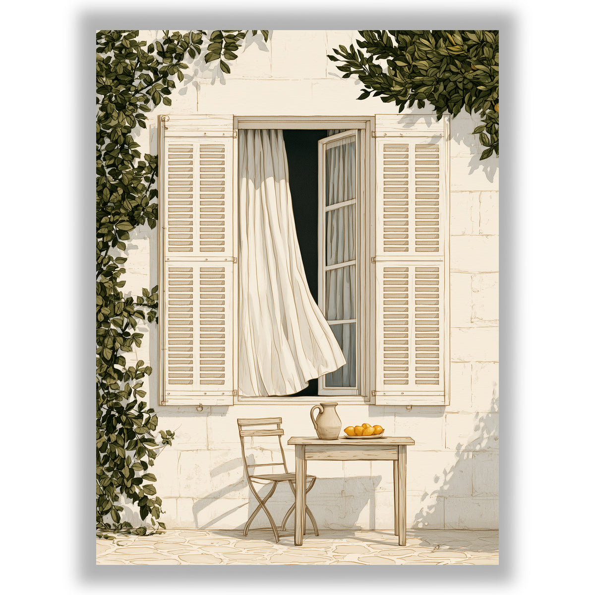 Mediterranean Days - Lemon Courtyard