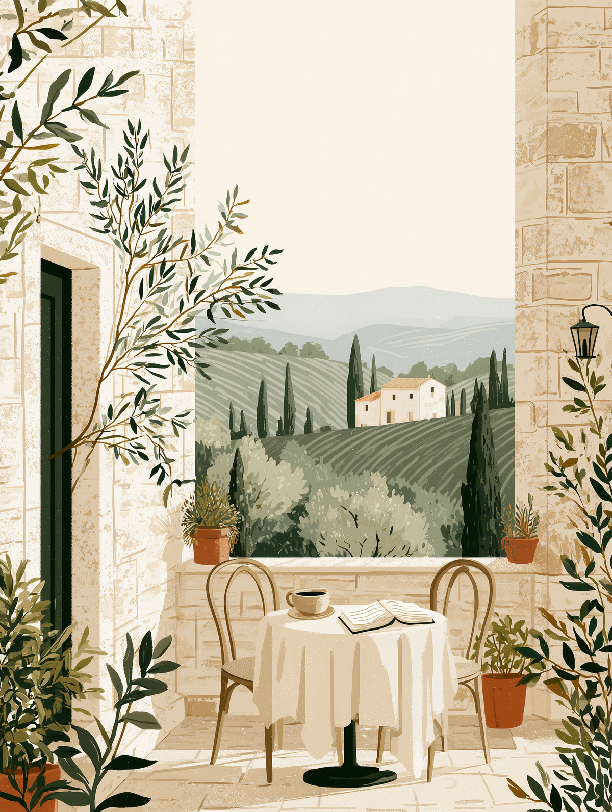 Tuscan Days - Morning Coffee