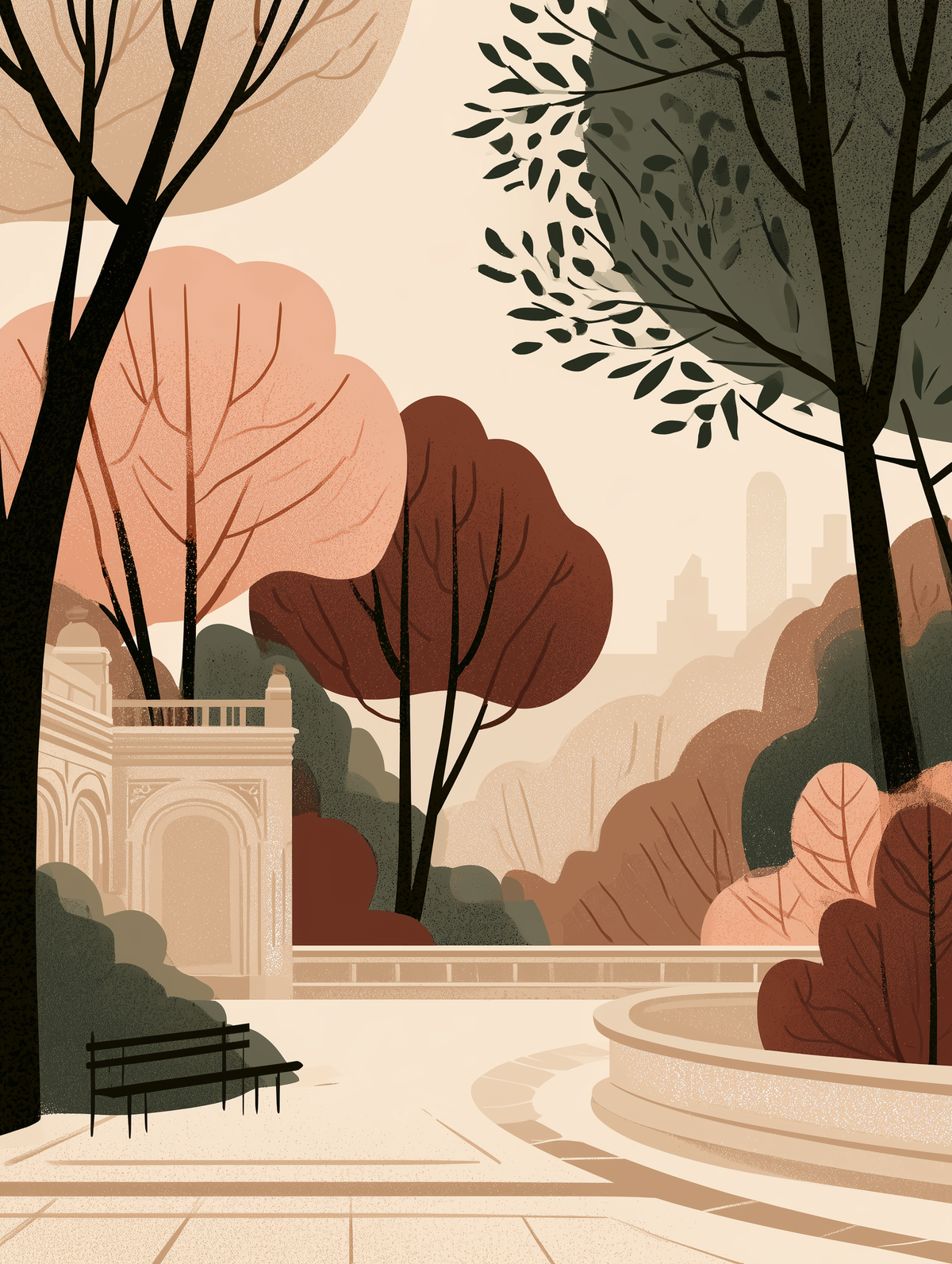 City in Bloom - Autumn Reverie