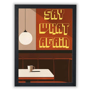 Cult Cinema – 'Say What Again' Black Coffee - Small - Unframed