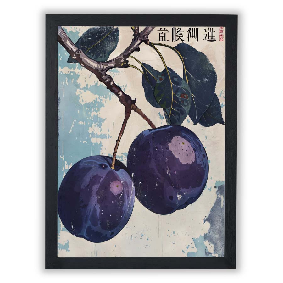 Painted Fruit – Midnight Plums - Small - Unframed