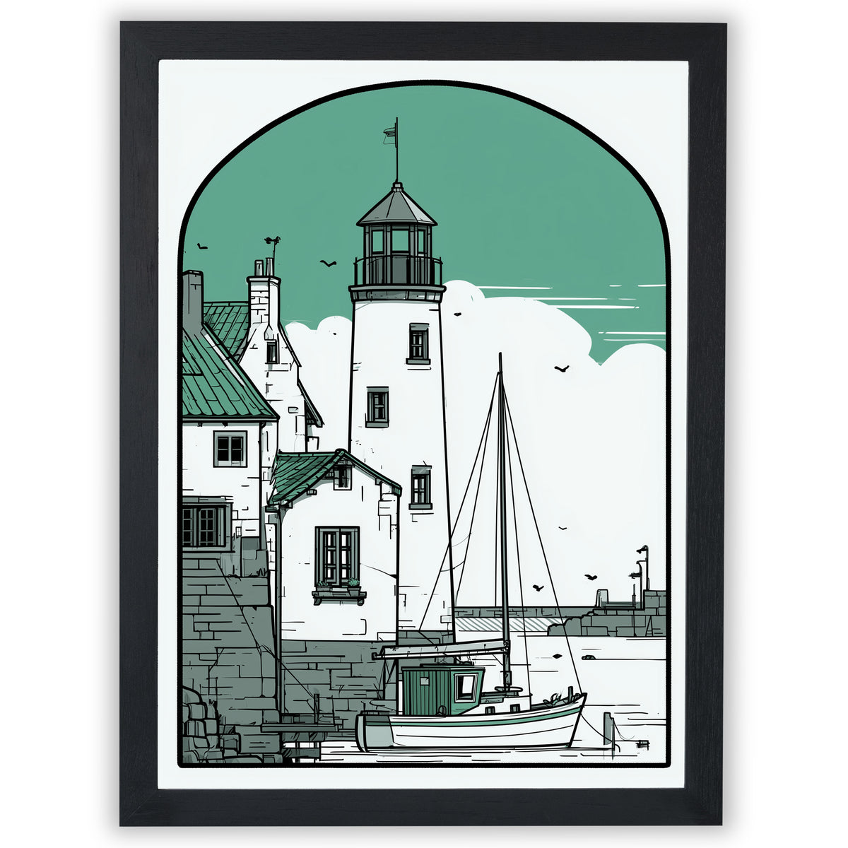 Coastal Town - Harbour Light