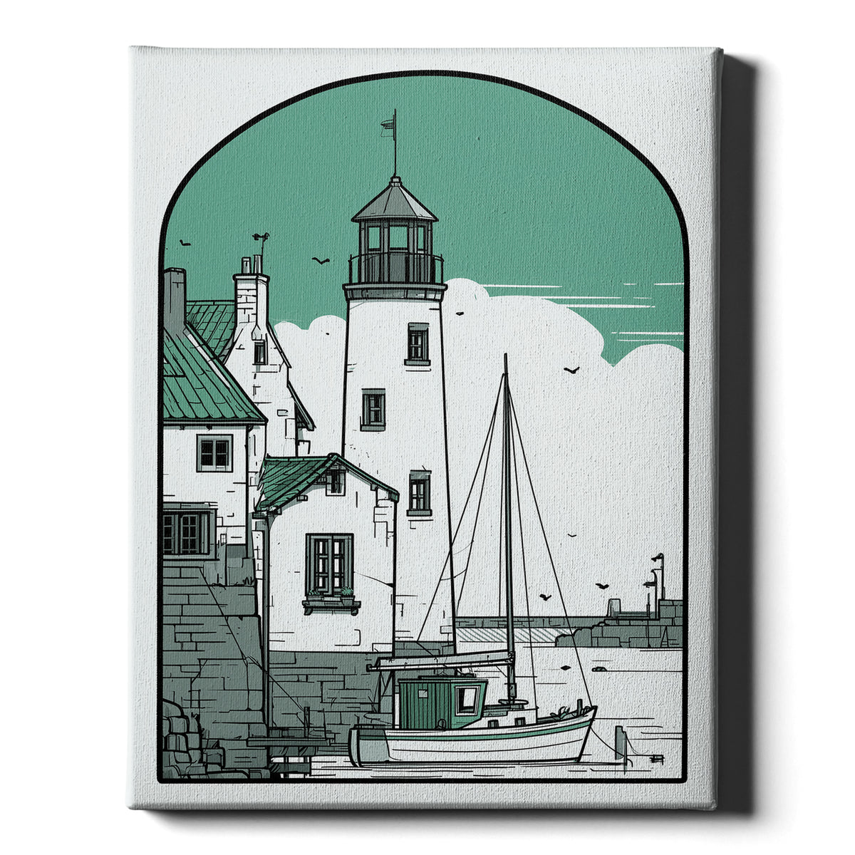 Coastal Town - Harbour Light