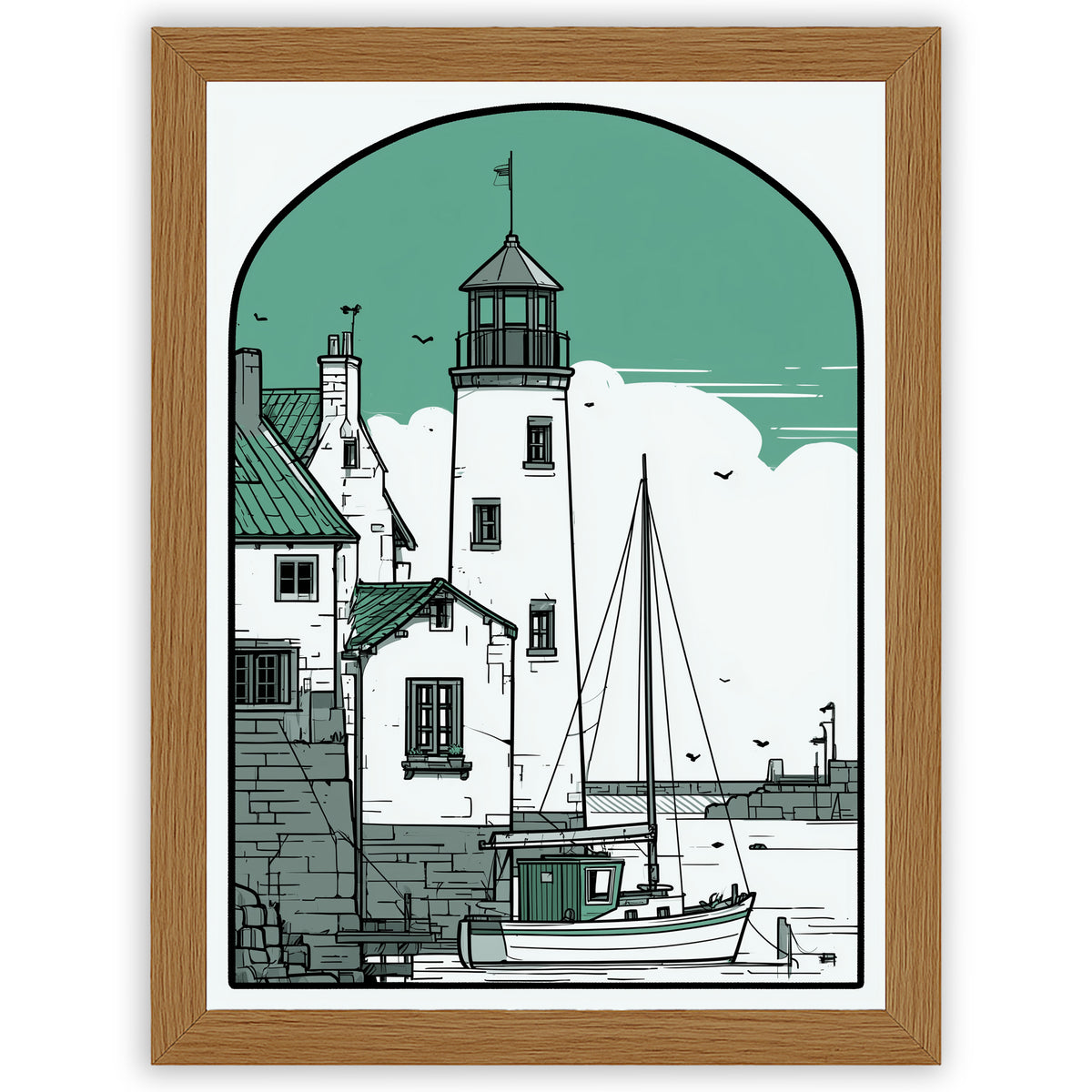 Coastal Town - Harbour Light