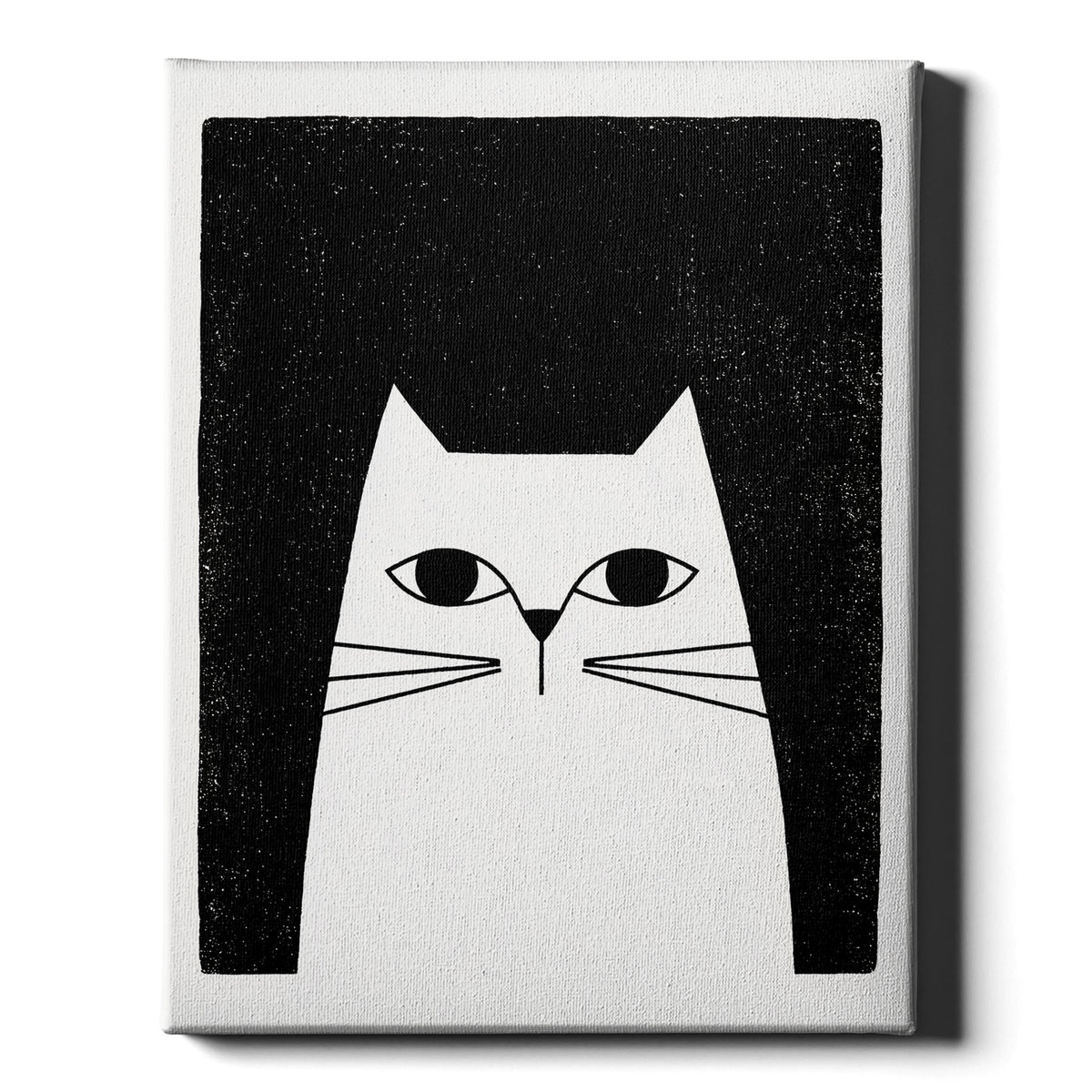 The Watchful Cat | Minimalist Cat Wall Art