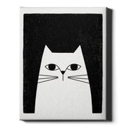 The Watchful Cat | Minimalist Cat Wall Art
