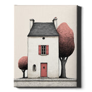 Quiet Corners – The Pink House | Cottage Wall Art