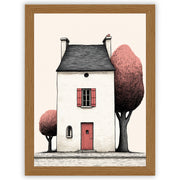 Quiet Corners – The Pink House | Cottage Wall Art
