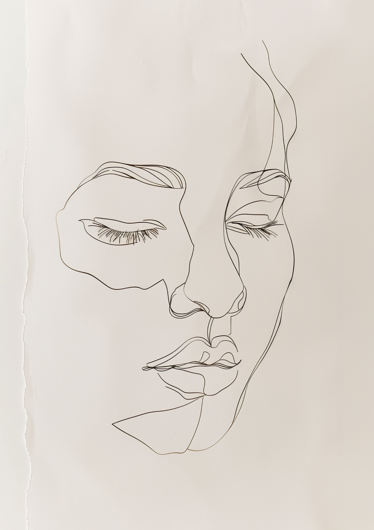 Minimal Muse – Quiet Reflection | Minimalist Line Art Print