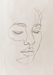 Minimal Muse – Quiet Reflection | Minimalist Line Art Print