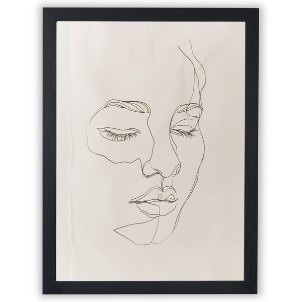 Minimal Muse – Quiet Reflection | Minimalist Line Art Print