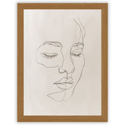 Minimal Muse – Quiet Reflection | Minimalist Line Art Print