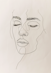 Minimal Muse – Inner Calm | Minimalist Line Art Print