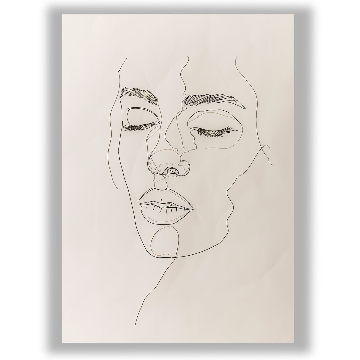 Minimal Muse – Inner Calm | Minimalist Line Art Print