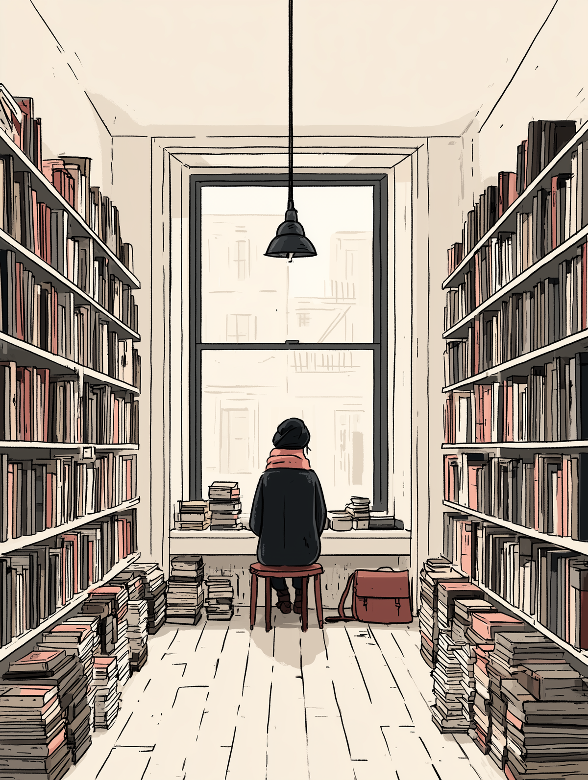Between the Shelves – Window Seat