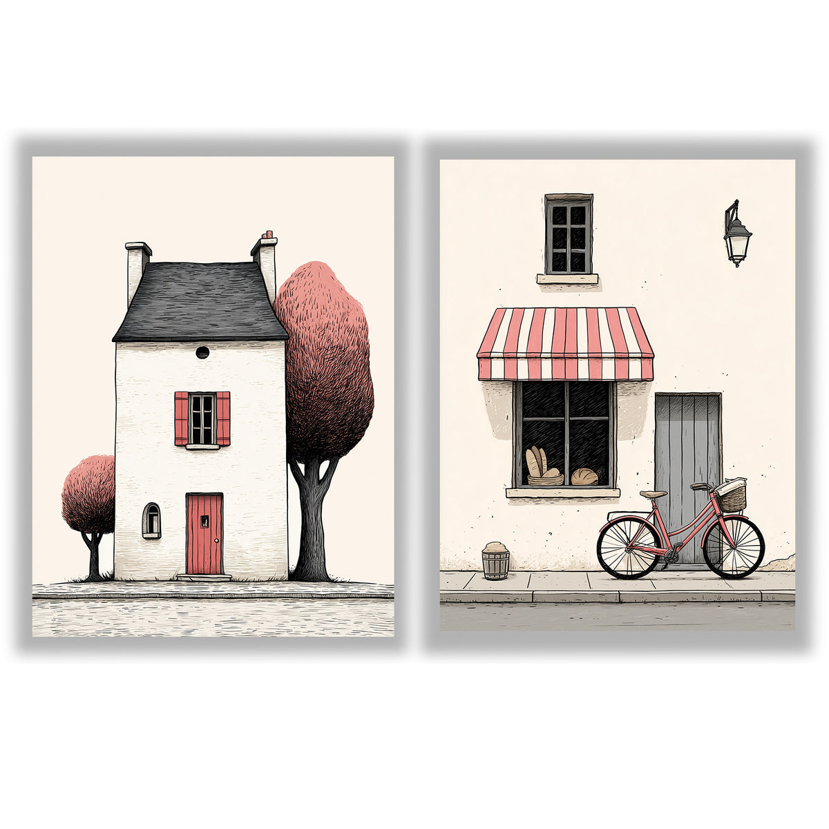 Quiet Corners | Set of 2 Illustrated Prints