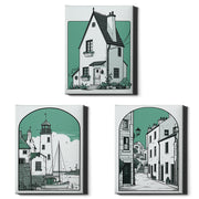 Coastal Town | Set of 3 Seaside Illustration Prints