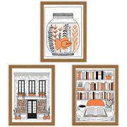 Ink & Orange | Set of 3 Illustration Prints