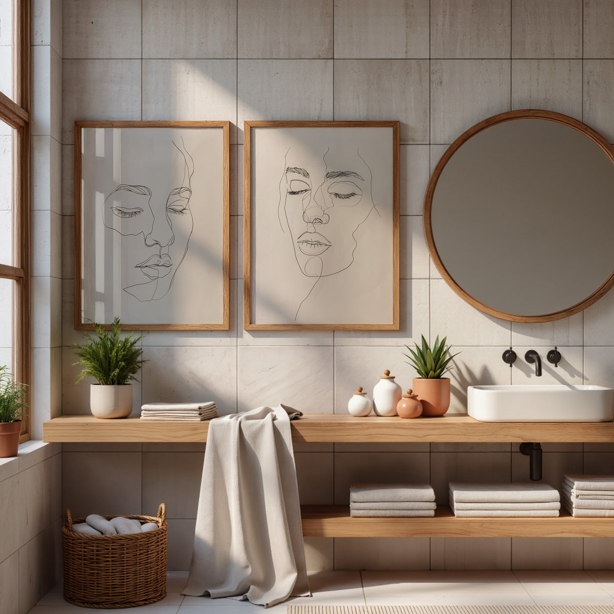 Minimal Muse | Set of 2 Line Art Prints