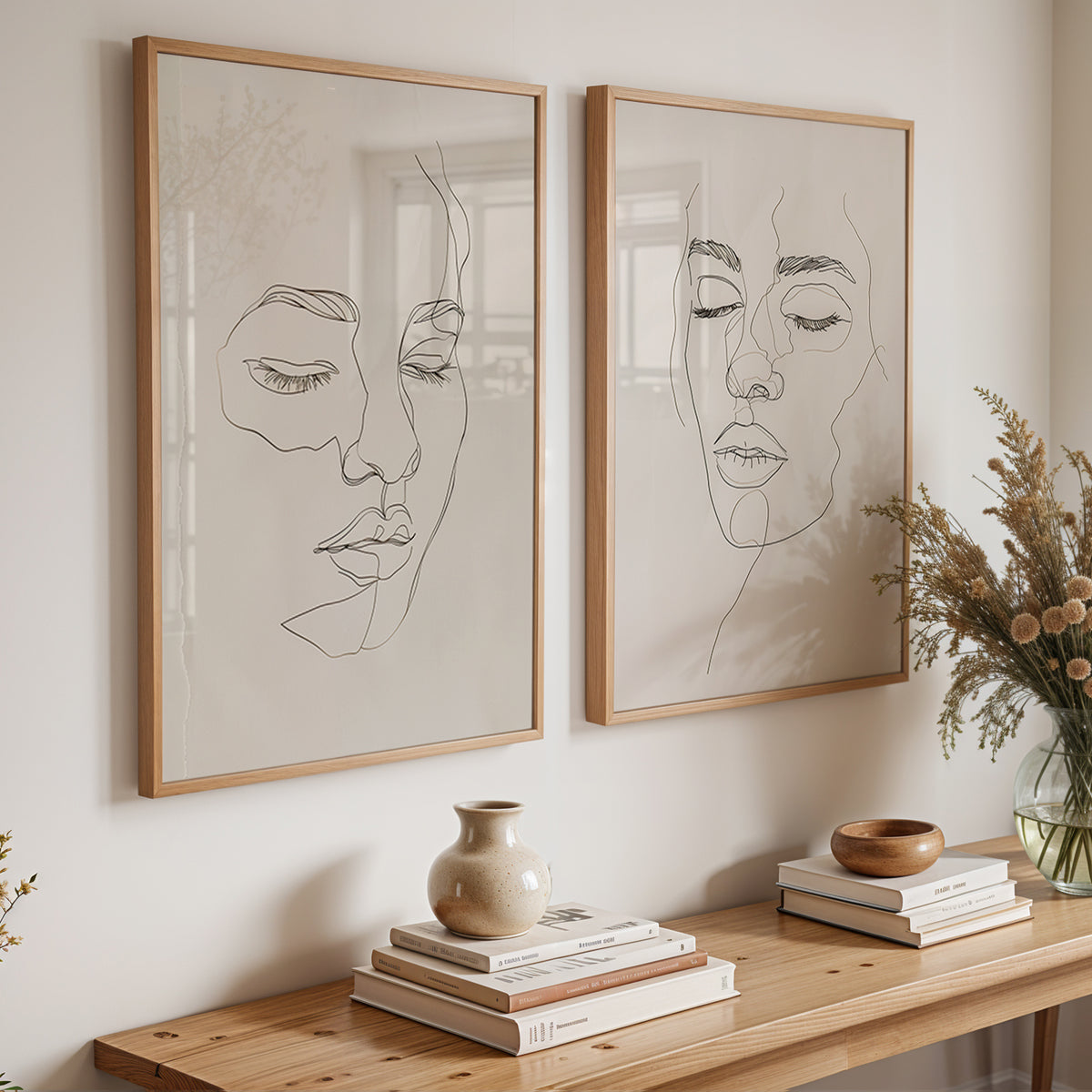 Minimal Muse | Set of 2 Line Art Prints