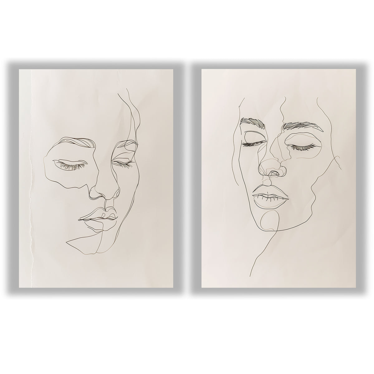 Minimal Muse | Set of 2 Line Art Prints