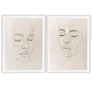 Minimal Muse | Set of 2 Line Art Prints