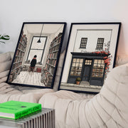 Between the Shelves | Set of 2 Bookshop Prints