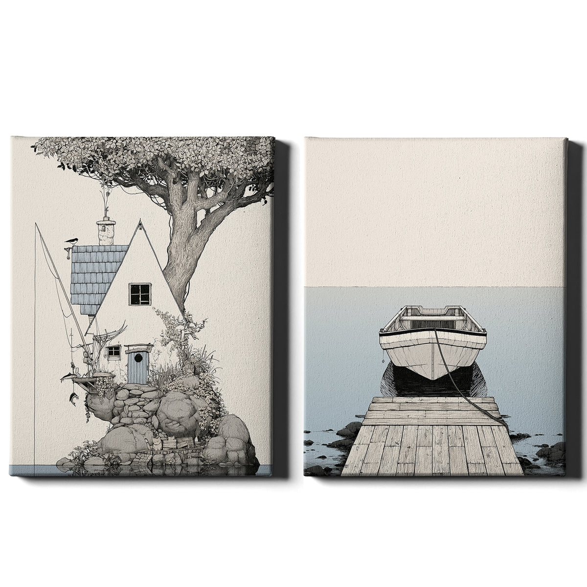 Tidal Stories | Set of 2 Coastal Prints