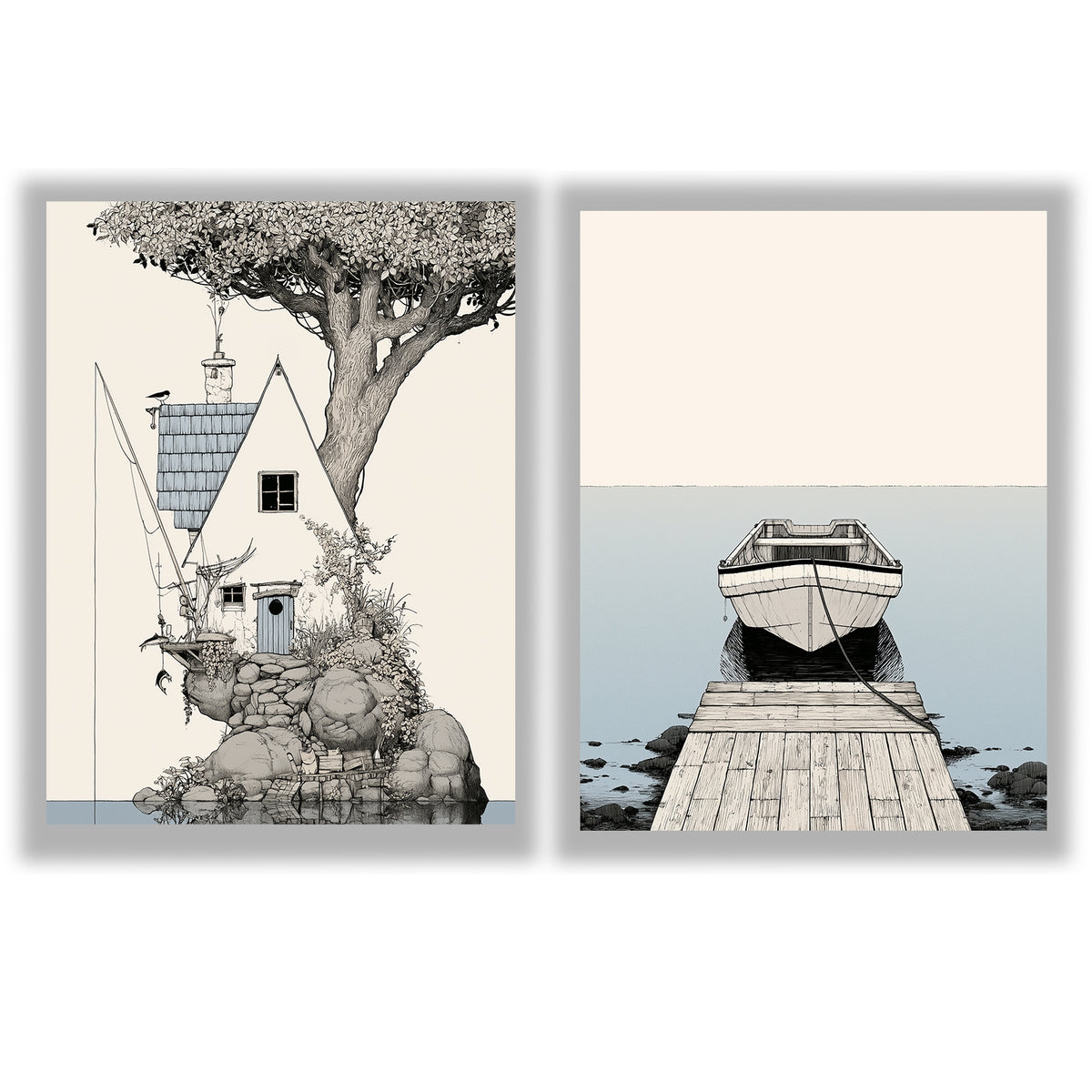 Tidal Stories | Set of 2 Coastal Prints