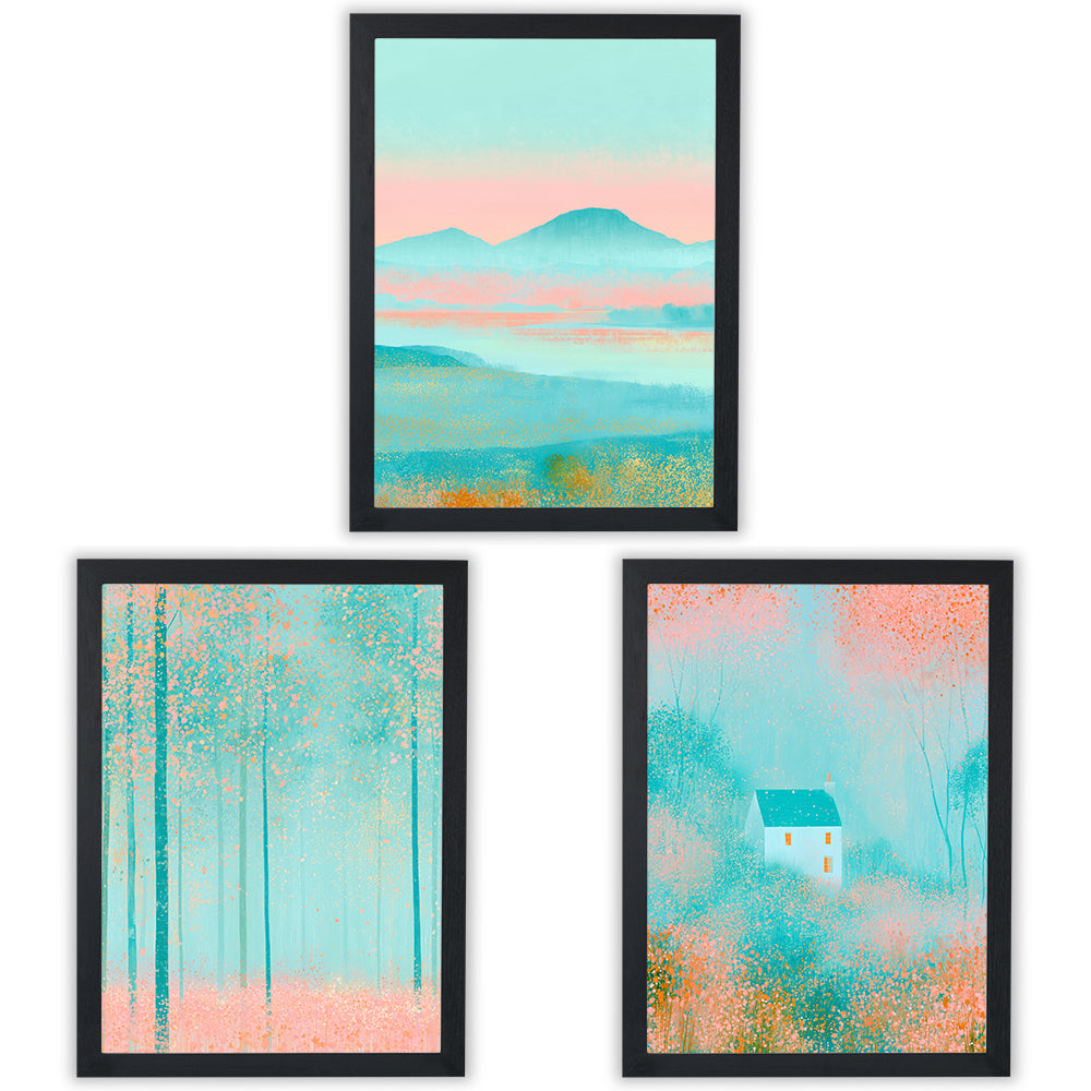 Blush Landscapes | Set of 3 Scenic Prints