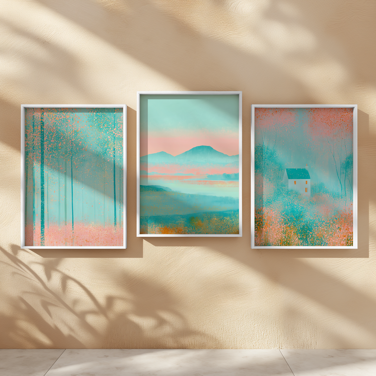 Blush Landscapes | Set of 3 Scenic Prints