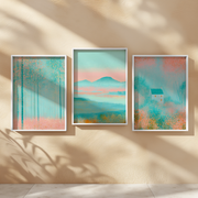 Blush Landscapes | Set of 3 Scenic Prints