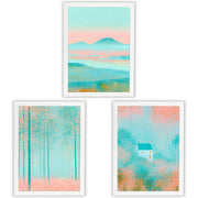 Blush Landscapes | Set of 3 Scenic Prints