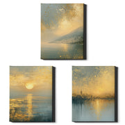 Gilded Landscapes | Set of 3 Scenic Prints