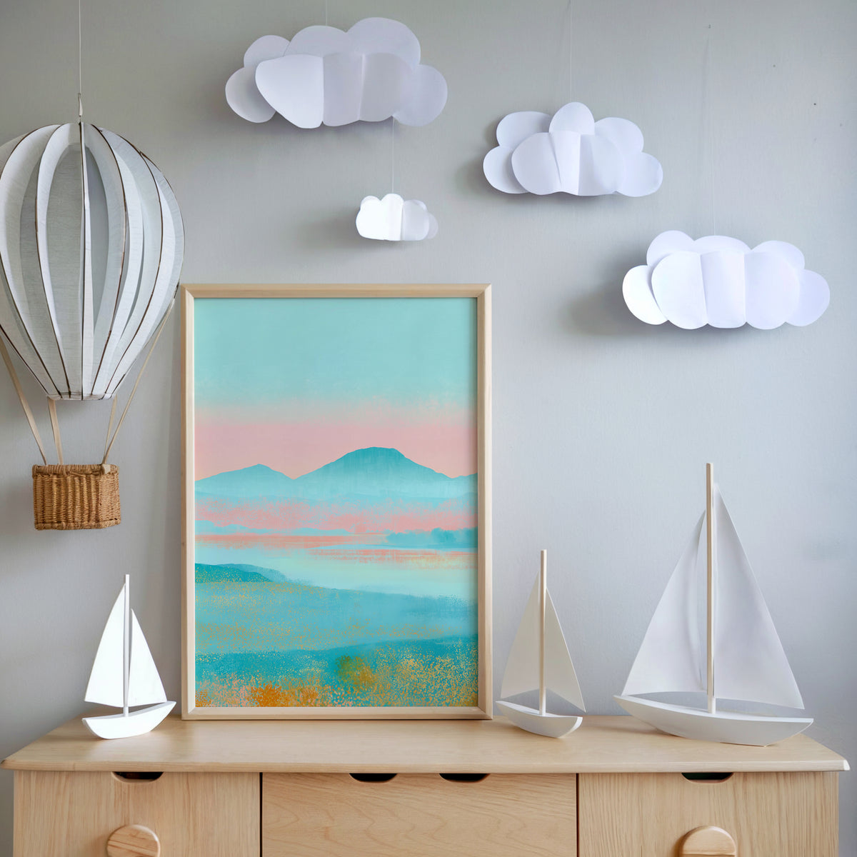 Blush Landscapes | Set of 3 Scenic Prints