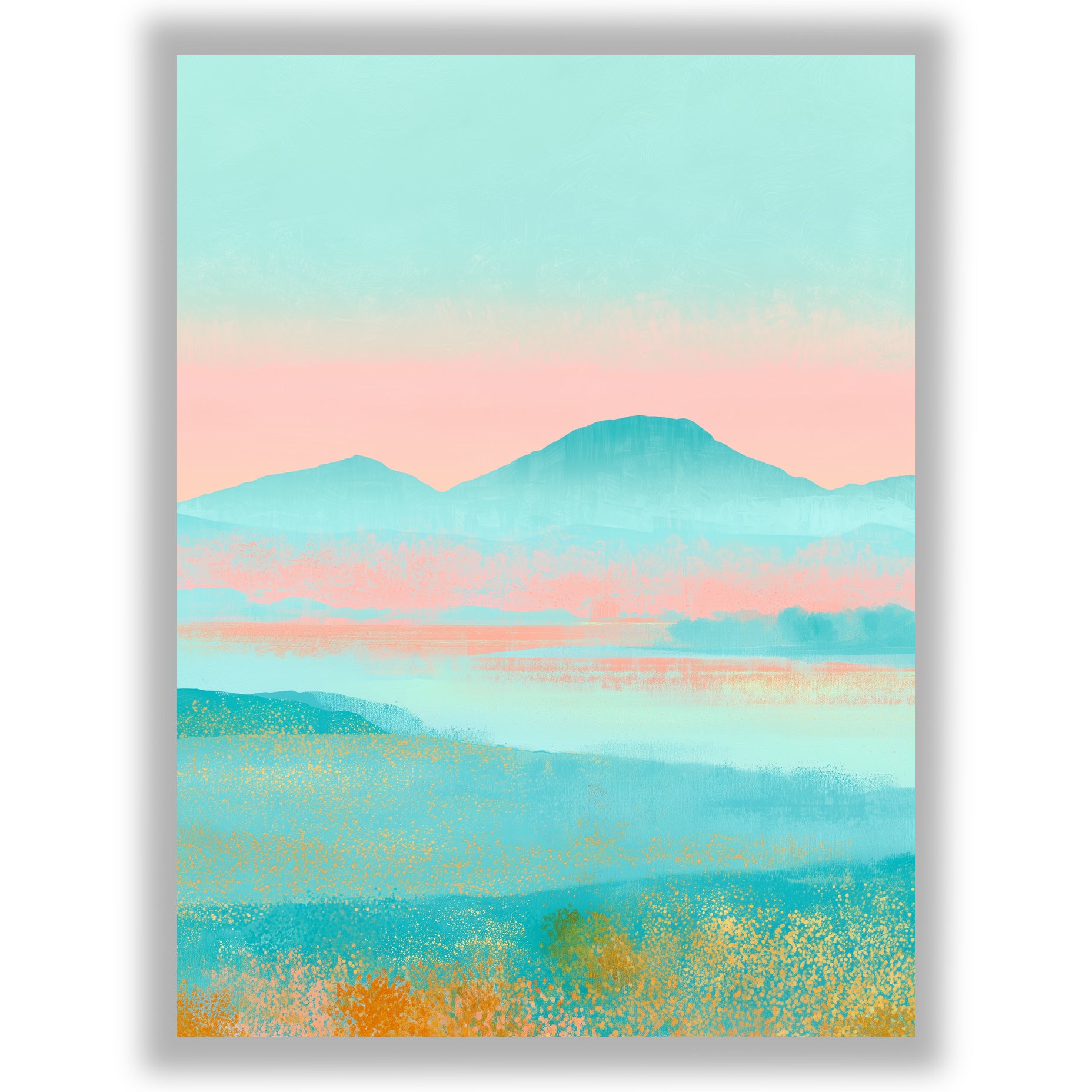 Blush Landscapes - Pink Horizon