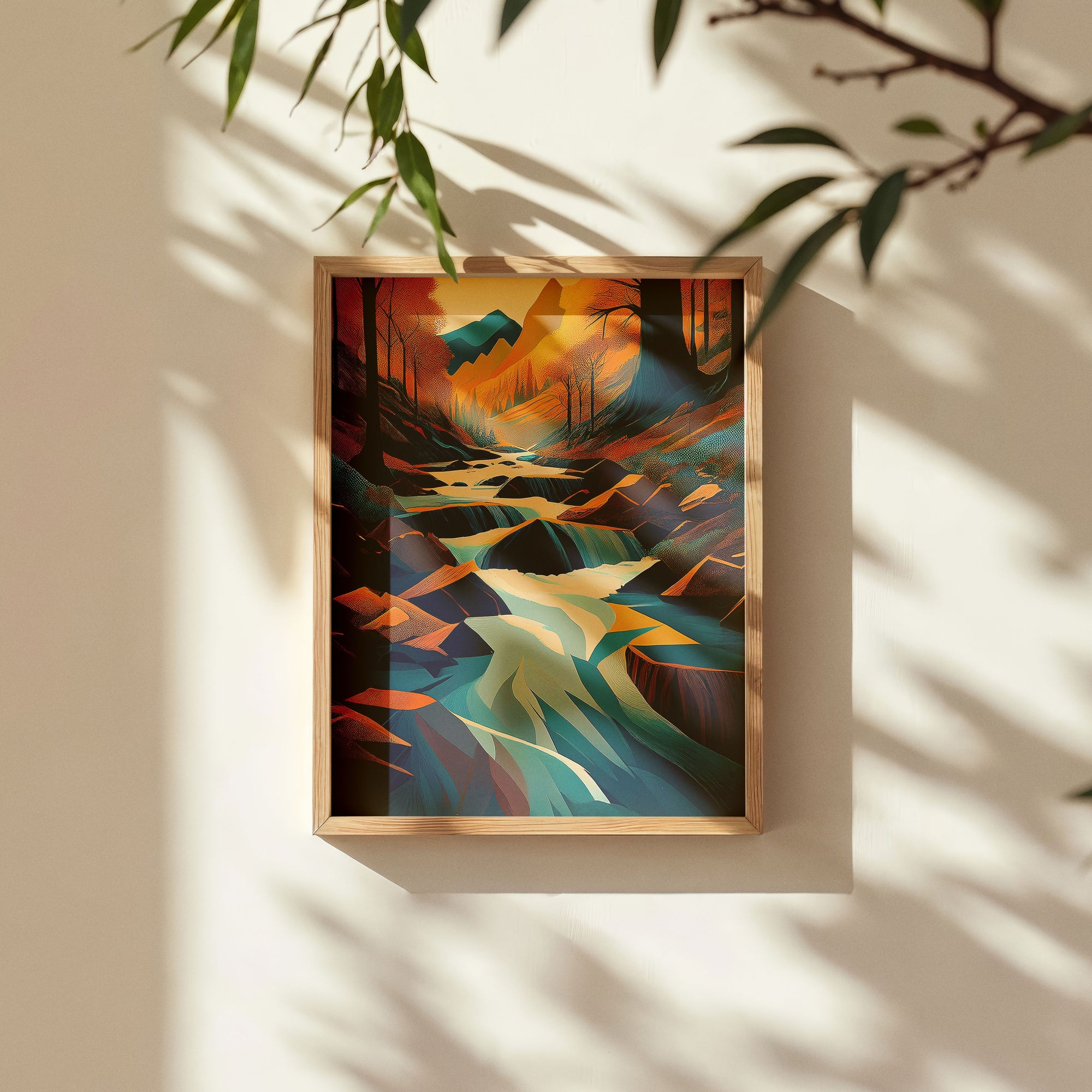 Mountain Landscape – Golden River