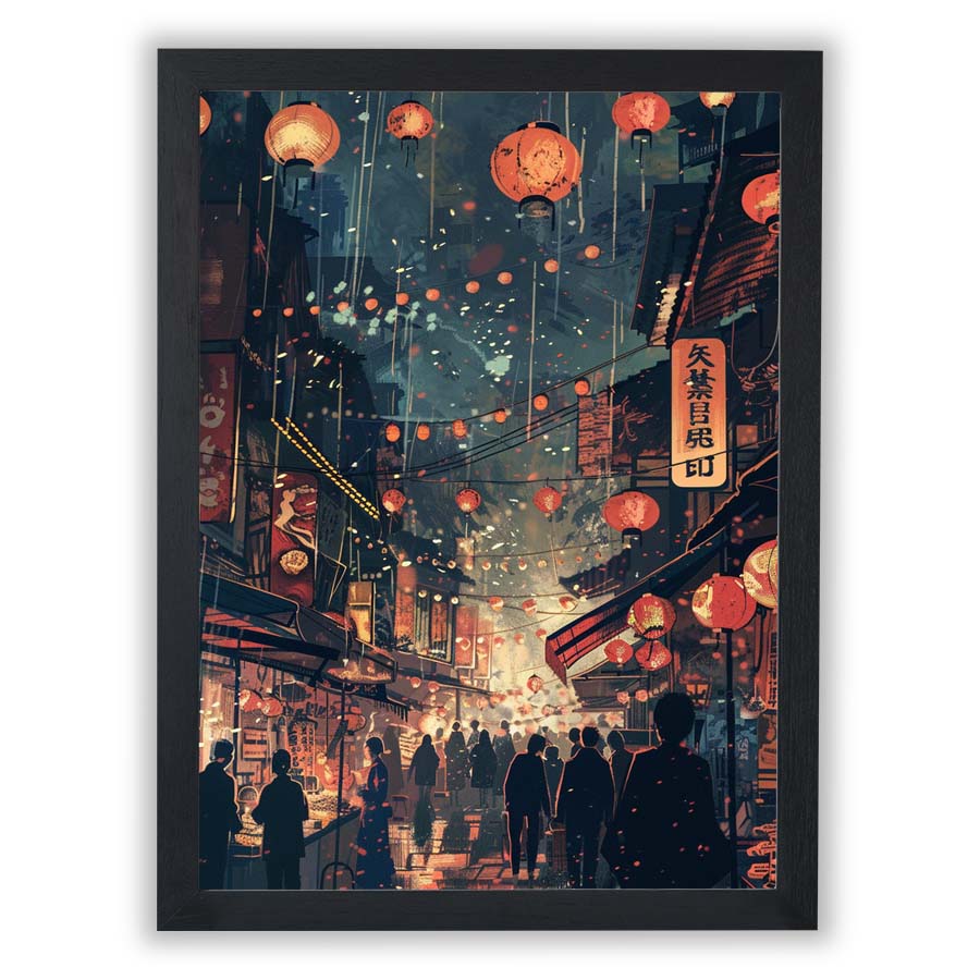Dreamscape –  City Lanterns - Small - Unframed