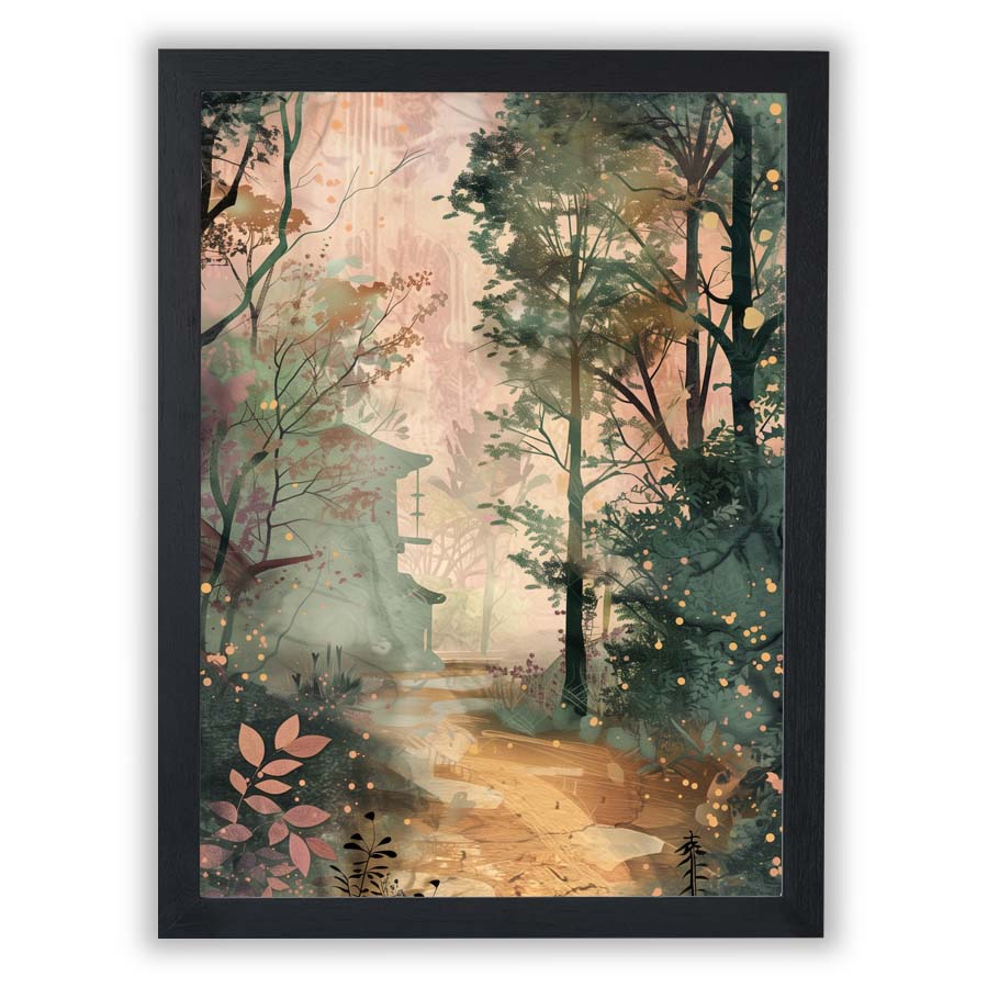 Forestscape – Hidden Pagoda - Small - Unframed
