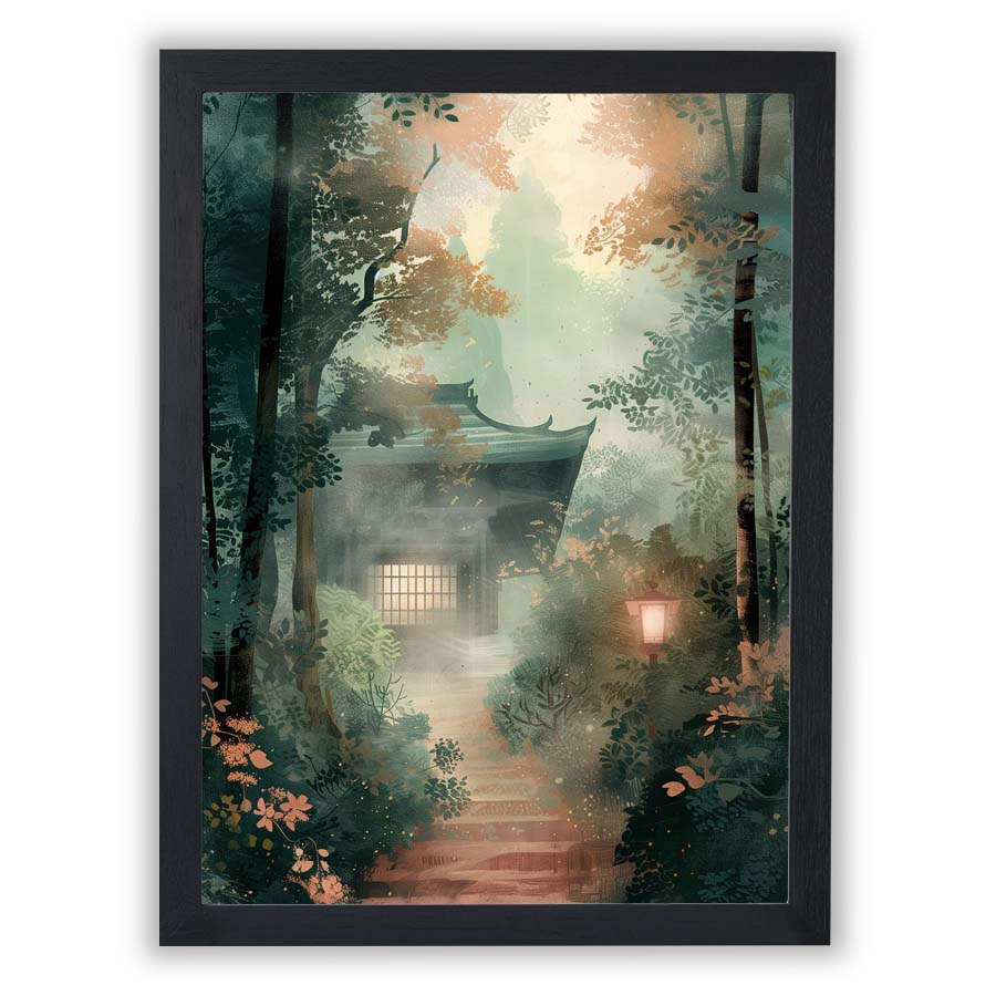 Forestscape – Mist Temple - Small - Unframed