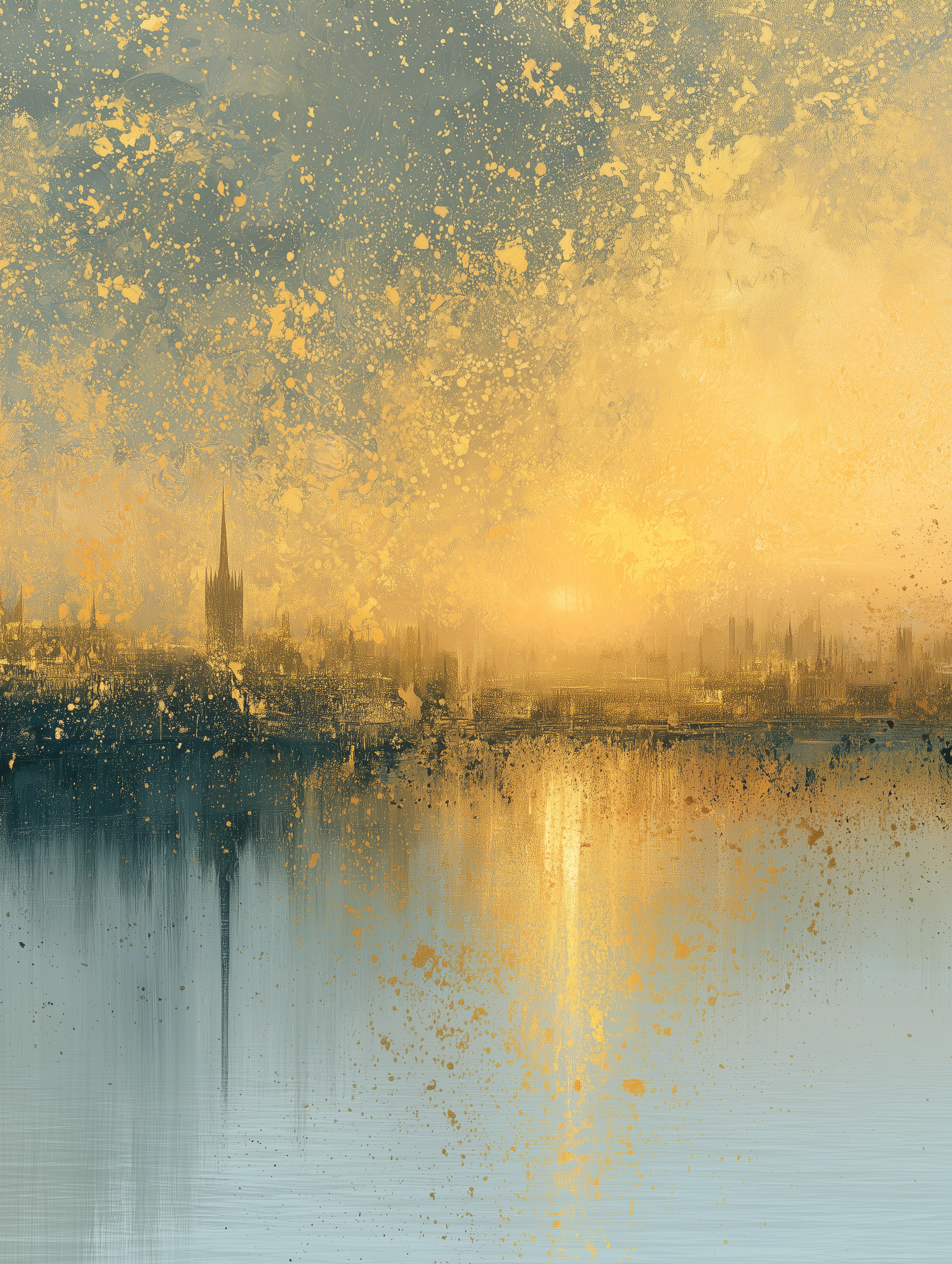 Gilded Landscapes - Golden City