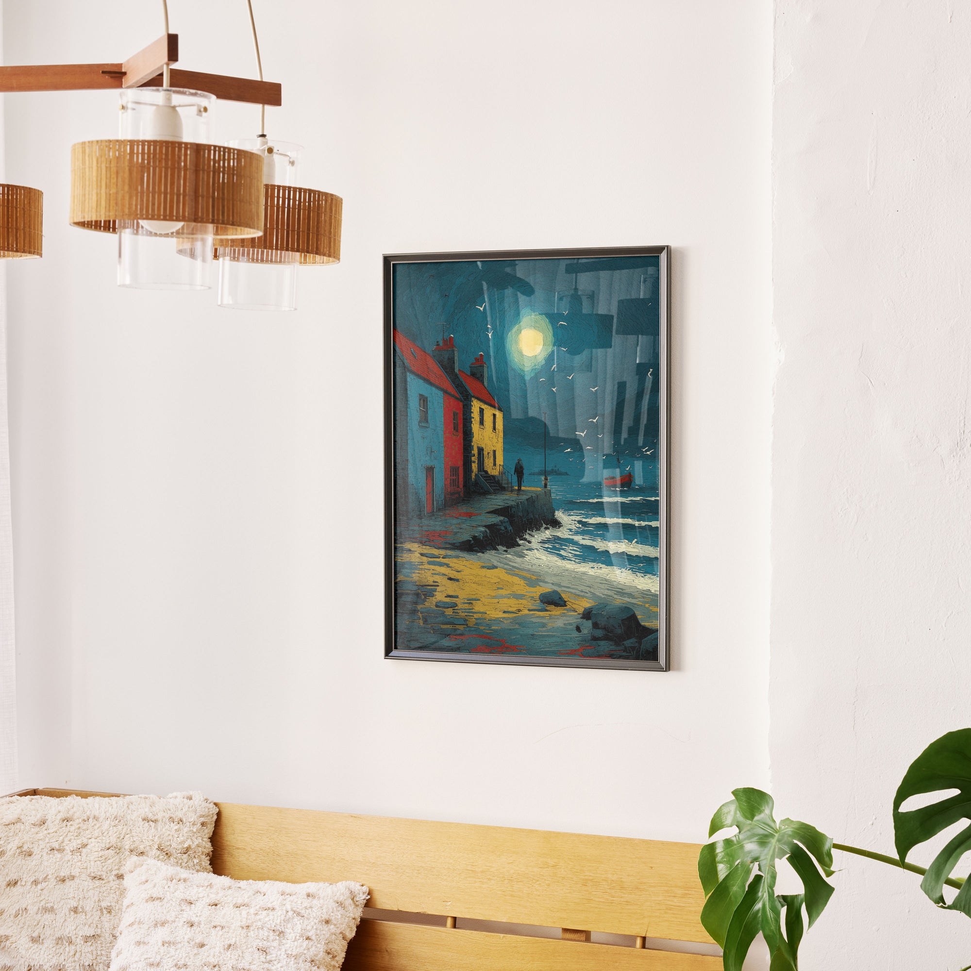 Tidal Horizons – Moon Over the Harbour