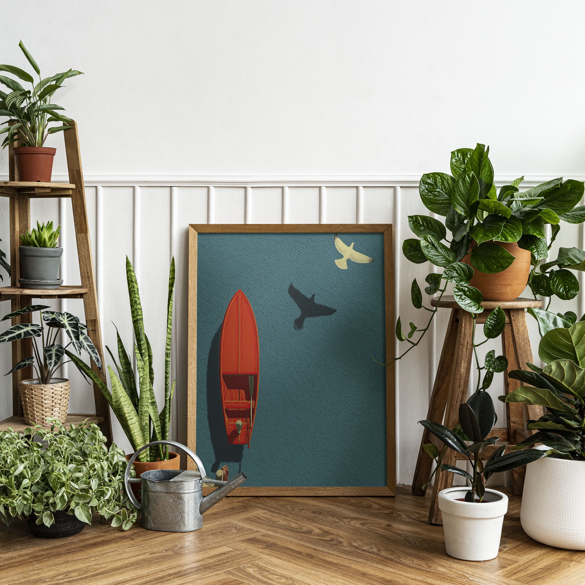 High Tide View – The Red Boat