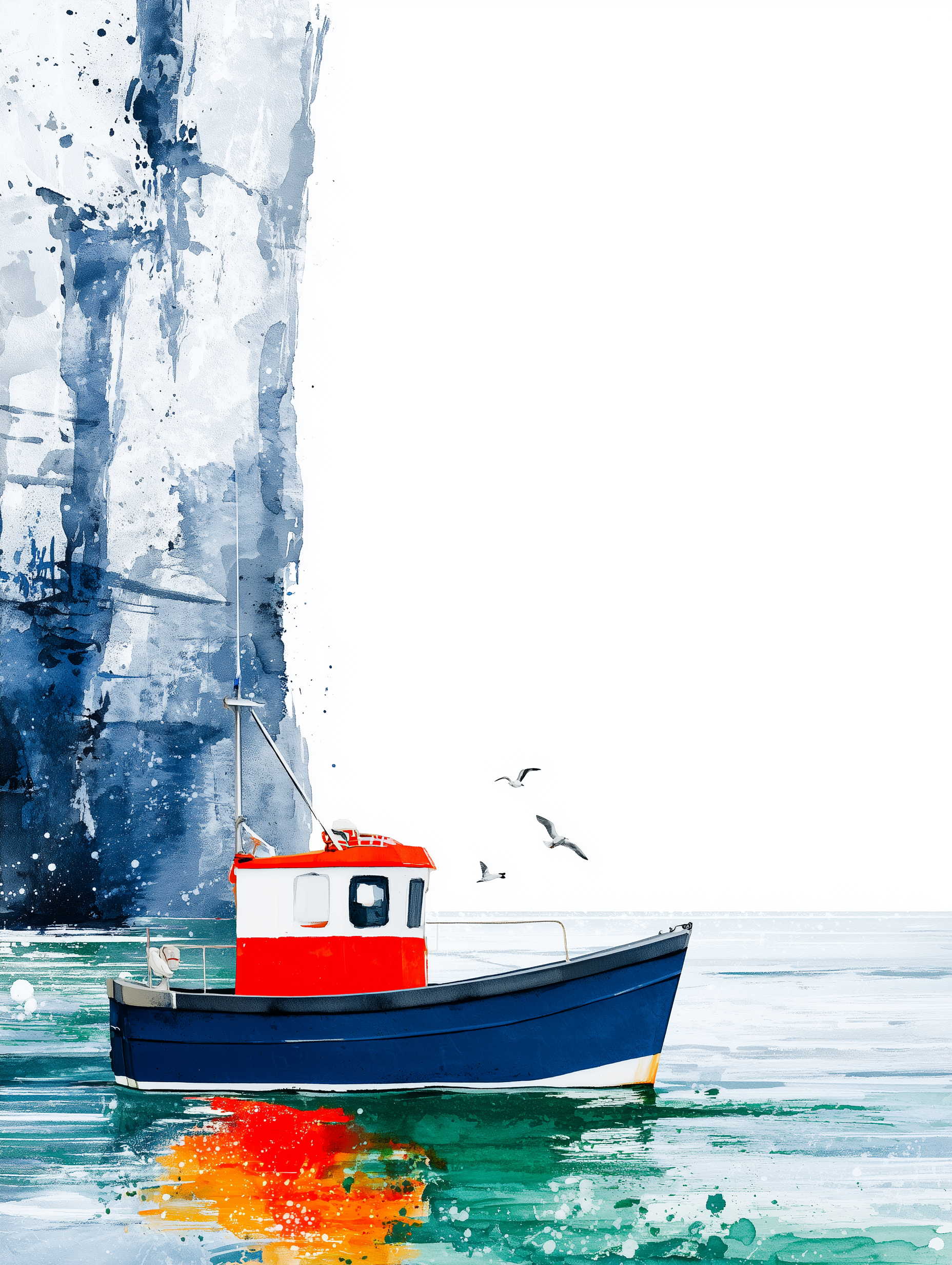 Painted Shores - Harbour Boat