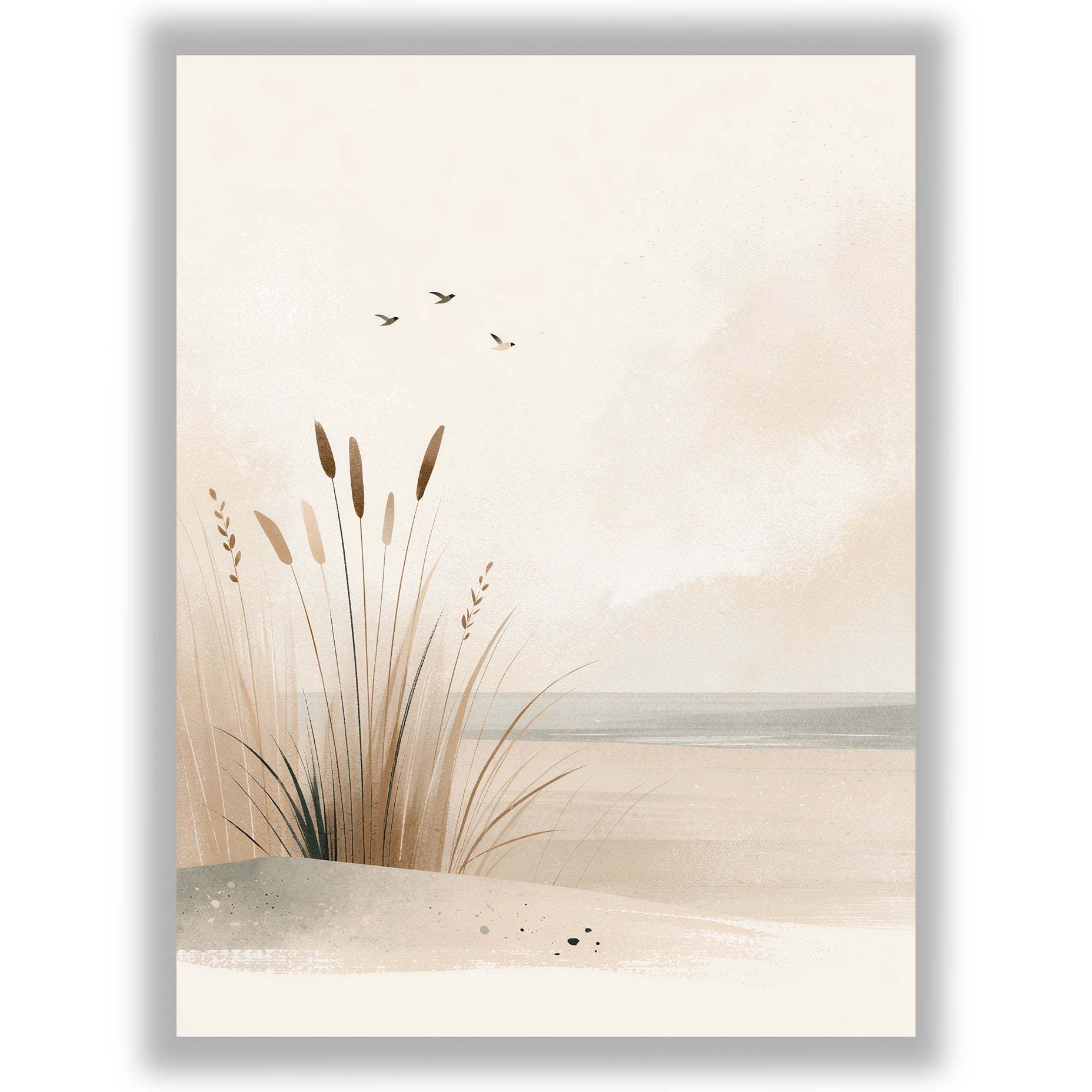 Coastal Calm - Shoreline Reeds