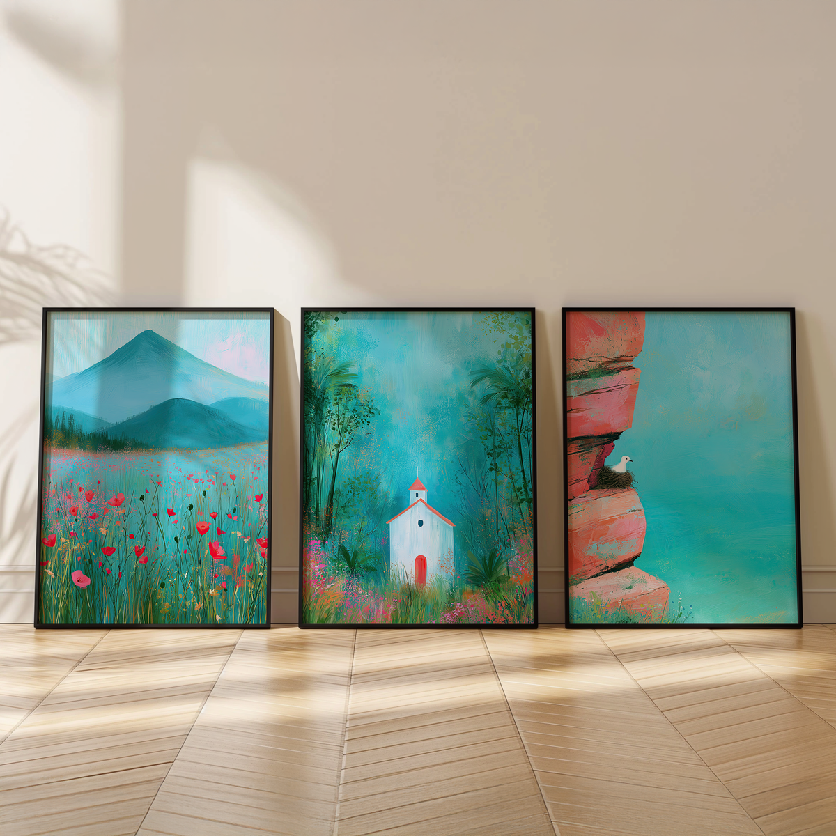 Wildflower Valley | Set of 3 Scenic Prints