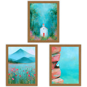 Wildflower Valley | Set of 3 Scenic Prints