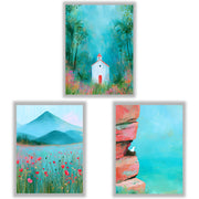 Wildflower Valley | Set of 3 Scenic Prints