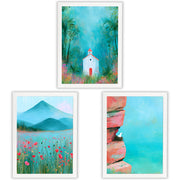 Wildflower Valley | Set of 3 Scenic Prints